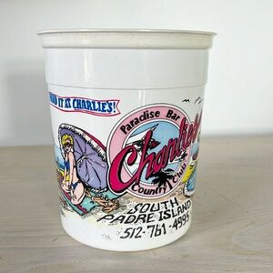 Vintage 1985 Spring Break Charlie’s South Padre Island Drink cup